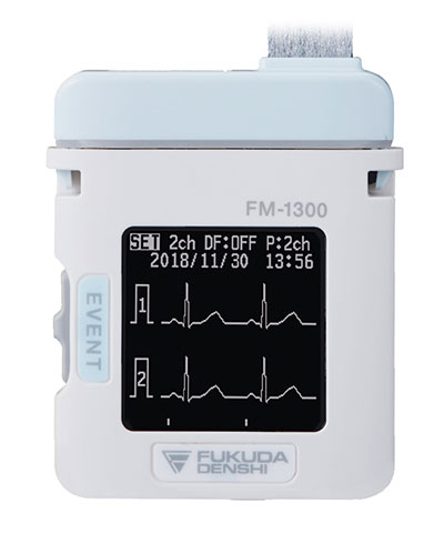  フクダ電子製 ディスプレイ付き防水ホルター記録器　FM-1300